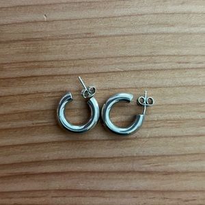 Laura Lombardi mini silver hoops
